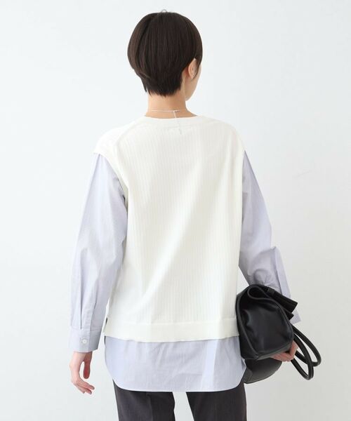 INDIVI / インディヴィ ニット・セーター | 【洗える】ニット&ブラウス 重ね着風トップス | 詳細3