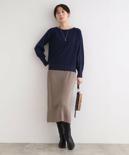 INDIVI / インディヴィ ニット・セーター | 【洗える】フォルムラメニット | 詳細8