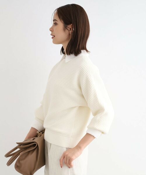 INDIVI / インディヴィ ニット・セーター | 【洗える】凹凸編地フォルムニット | 詳細2