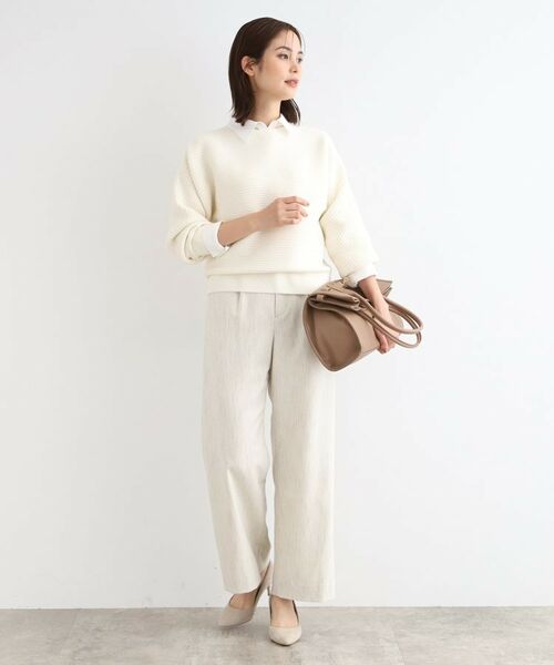 INDIVI / インディヴィ ニット・セーター | 【洗える】凹凸編地フォルムニット | 詳細4