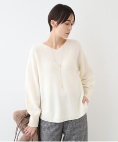 INDIVI / インディヴィ ニット・セーター | 【ウール混／無縫製】リラックスニット