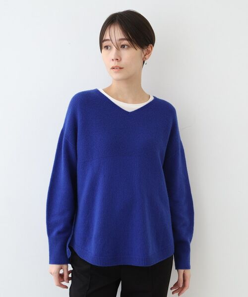 INDIVI / インディヴィ ニット・セーター | 【ウール混／無縫製】リラックスニット | 詳細14