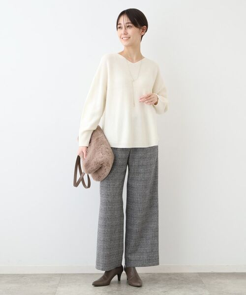 INDIVI / インディヴィ ニット・セーター | 【ウール混／無縫製】リラックスニット | 詳細4