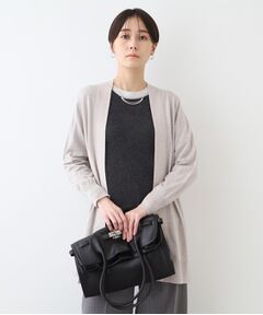 INDIVI / インディヴィ カーディガン・ボレロ | 【ウール混】Iラインニットカーディガン