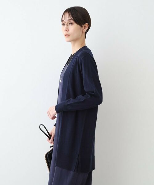 INDIVI / インディヴィ カーディガン・ボレロ | 【ウール混】Iラインニットカーディガン | 詳細10