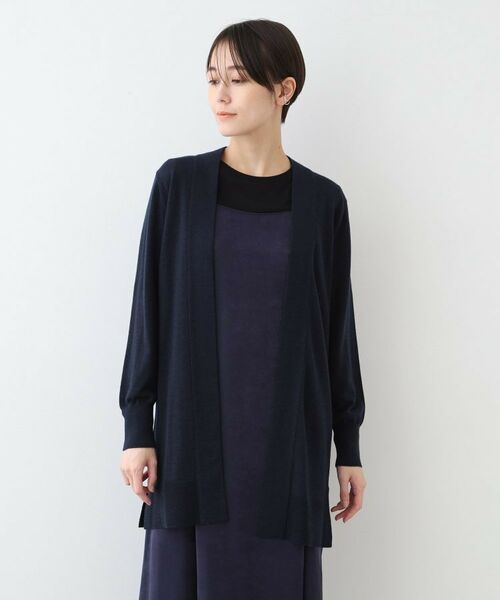 INDIVI / インディヴィ カーディガン・ボレロ | 【ウール混】Iラインニットカーディガン | 詳細14
