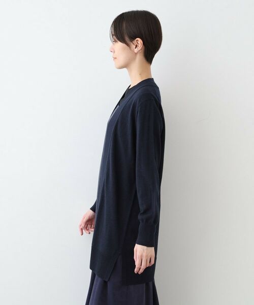 INDIVI / インディヴィ カーディガン・ボレロ | 【ウール混】Iラインニットカーディガン | 詳細15