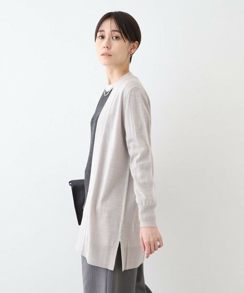 INDIVI / インディヴィ カーディガン・ボレロ | 【ウール混】Iラインニットカーディガン | 詳細2