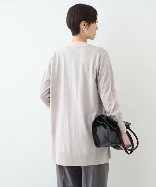 INDIVI / インディヴィ カーディガン・ボレロ | 【ウール混】Iラインニットカーディガン | 詳細3