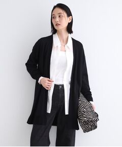 INDIVI / インディヴィ カーディガン・ボレロ | 【洗える】シンプル着流しニットカーディガン