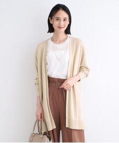 INDIVI / インディヴィ カーディガン・ボレロ | 【洗える】シンプル着流しニットカーディガン