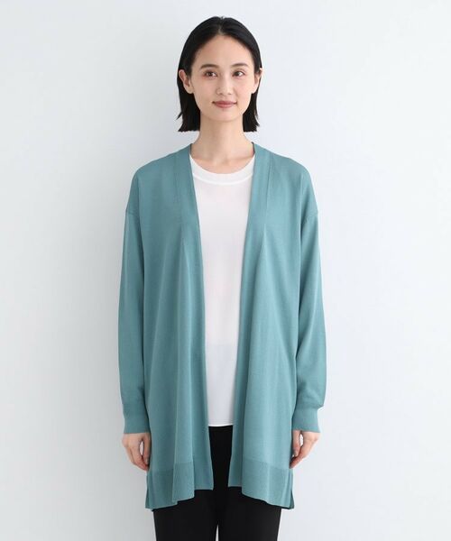 INDIVI / インディヴィ カーディガン・ボレロ | 【洗える】シンプル着流しニットカーディガン | 詳細14