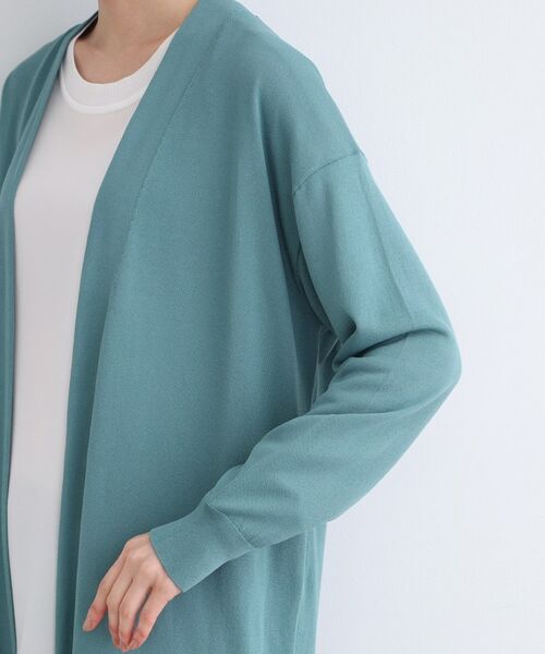 INDIVI / インディヴィ カーディガン・ボレロ | 【洗える】シンプル着流しニットカーディガン | 詳細18