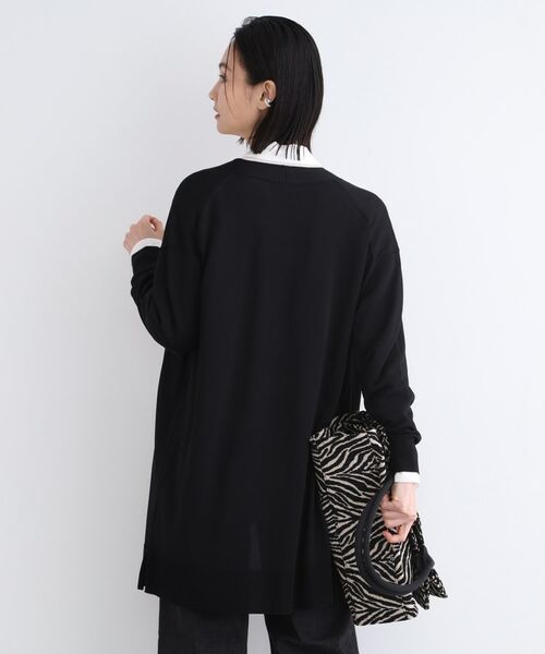 INDIVI / インディヴィ カーディガン・ボレロ | 【洗える】シンプル着流しニットカーディガン | 詳細3