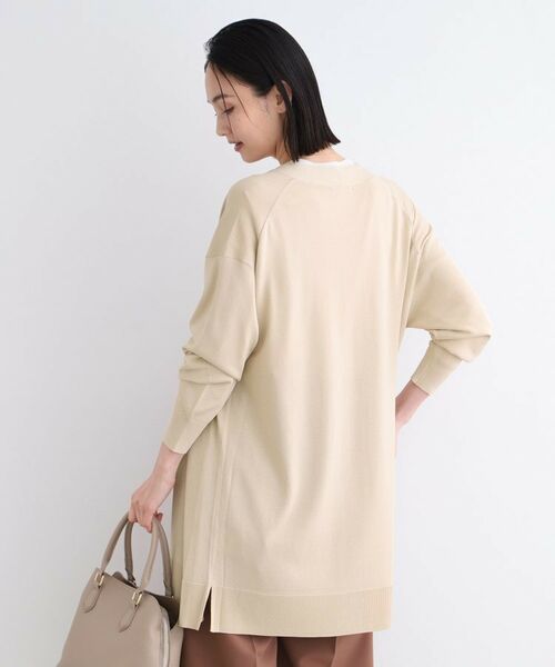 INDIVI / インディヴィ カーディガン・ボレロ | 【洗える】シンプル着流しニットカーディガン | 詳細7