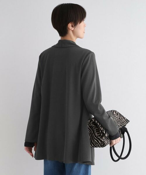 INDIVI / インディヴィ テーラードジャケット | 【洗える】ショールカラーきれいめジャージジャケット | 詳細15