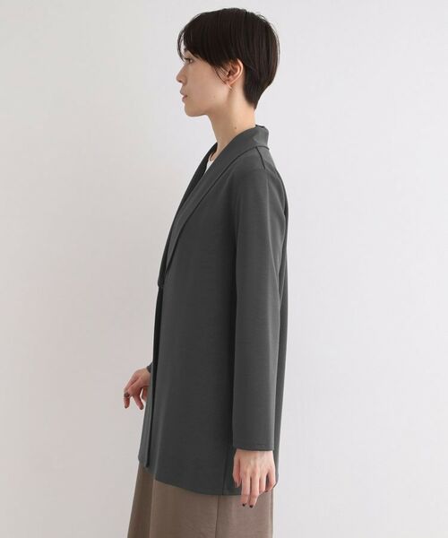 INDIVI / インディヴィ テーラードジャケット | 【洗える】ショールカラーきれいめジャージジャケット | 詳細19