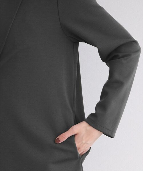 INDIVI / インディヴィ テーラードジャケット | 【洗える】ショールカラーきれいめジャージジャケット | 詳細23