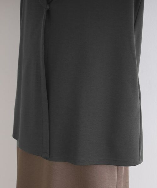 INDIVI / インディヴィ テーラードジャケット | 【洗える】ショールカラーきれいめジャージジャケット | 詳細24