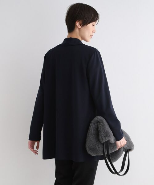 INDIVI / インディヴィ テーラードジャケット | 【洗える】ショールカラーきれいめジャージジャケット | 詳細7