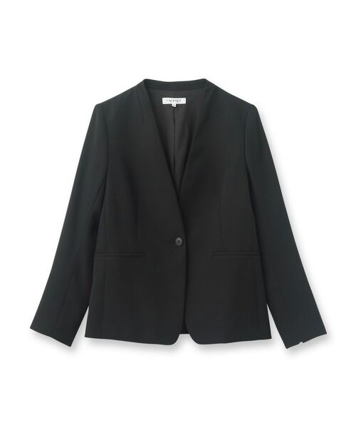 INDIVI / インディヴィ テーラードジャケット | 【洗える/定番スーツ】ストレッチノーカラージャケット | 詳細1