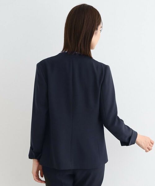 INDIVI / インディヴィ テーラードジャケット | 【洗える/定番スーツ】ストレッチノーカラージャケット | 詳細11