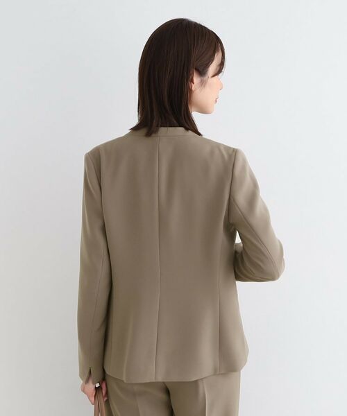 INDIVI / インディヴィ テーラードジャケット | 【洗える/定番スーツ】ストレッチノーカラージャケット | 詳細7