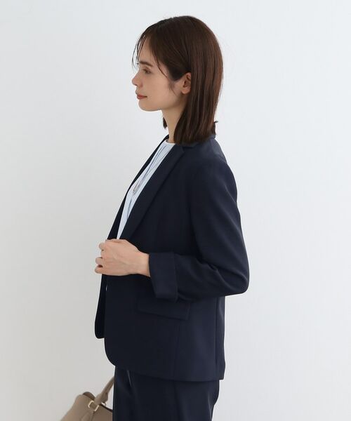 INDIVI / インディヴィ テーラードジャケット | 【洗える/定番スーツ】ストレッチテーラードカラージャケット | 詳細6