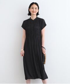 INDIVI / インディヴィ ミニ丈・ひざ丈ワンピース | 【洗える／羽織り】シャーリングワンピース