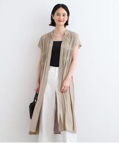 INDIVI / インディヴィ ミニ丈・ひざ丈ワンピース | 【洗える／羽織り】シャーリングワンピース