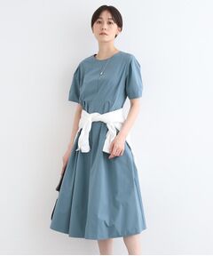 INDIVI / インディヴィ ミニ丈・ひざ丈ワンピース | 【洗える】コットンライクフォルムワンピース