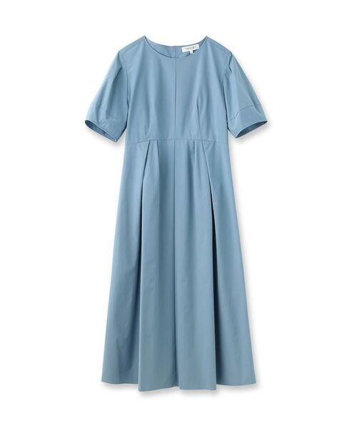 INDIVI / インディヴィ ミニ丈・ひざ丈ワンピース | 【洗える】コットンライクフォルムワンピース | 詳細1