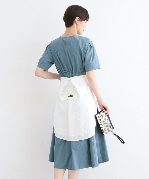 INDIVI / インディヴィ ミニ丈・ひざ丈ワンピース | 【洗える】コットンライクフォルムワンピース | 詳細12