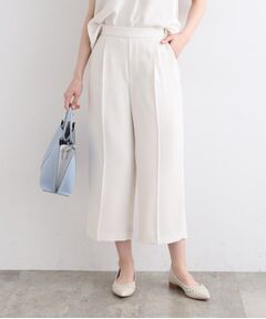 INDIVI / インディヴィ ショート・ハーフ・半端丈パンツ | 【洗える／SETUP可能】リラックスガウチョパンツ