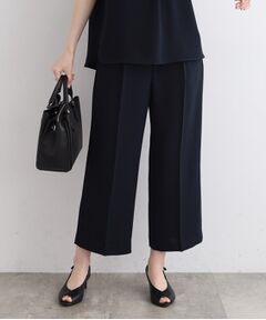 INDIVI / インディヴィ ショート・ハーフ・半端丈パンツ | 【洗える／SETUP可能】リラックスガウチョパンツ