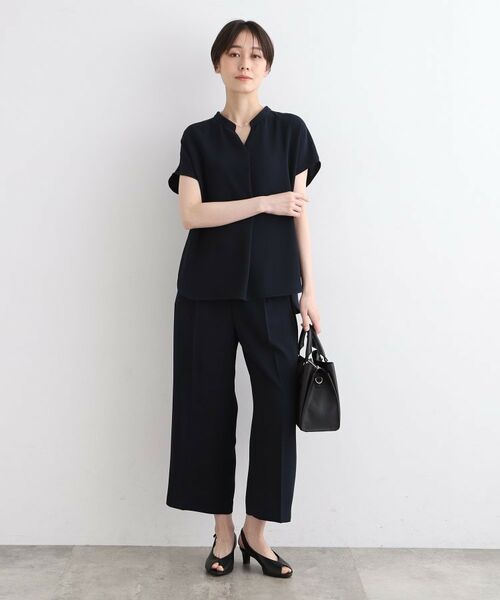 INDIVI / インディヴィ ショート・ハーフ・半端丈パンツ | 【洗える／SETUP可能】リラックスガウチョパンツ | 詳細11