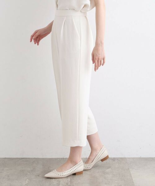 INDIVI / インディヴィ ショート・ハーフ・半端丈パンツ | 【洗える／SETUP可能】リラックスガウチョパンツ | 詳細15