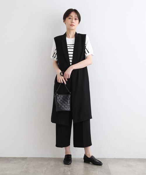 INDIVI / インディヴィ ショート・ハーフ・半端丈パンツ | 【洗える／SETUP可能】リラックスガウチョパンツ | 詳細4