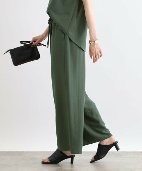 INDIVI / インディヴィ パンツ | 【洗える／SETUP可能／ワッシャー素材】ギャザーワイドパンツ | 詳細10