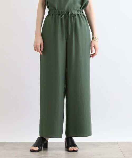 INDIVI / インディヴィ パンツ | 【洗える／SETUP可能／ワッシャー素材】ギャザーワイドパンツ | 詳細14