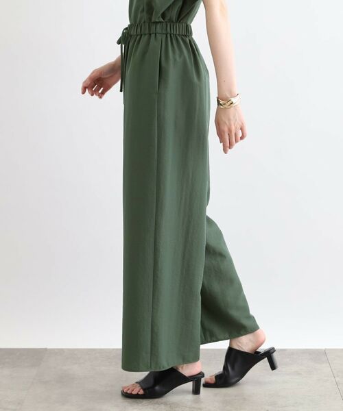 INDIVI / インディヴィ パンツ | 【洗える／SETUP可能／ワッシャー素材】ギャザーワイドパンツ | 詳細15