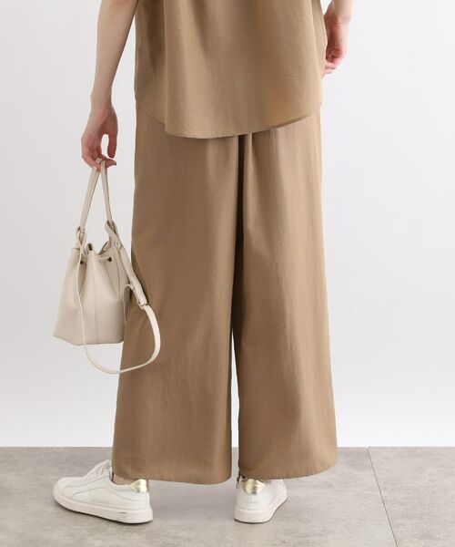 INDIVI / インディヴィ パンツ | 【洗える／SETUP可能／ワッシャー素材】ギャザーワイドパンツ | 詳細2