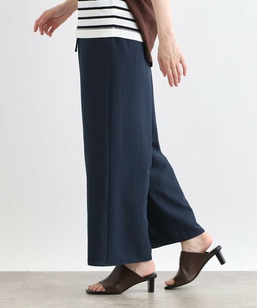 INDIVI / インディヴィ パンツ | 【洗える／SETUP可能／ワッシャー素材】ギャザーワイドパンツ | 詳細6