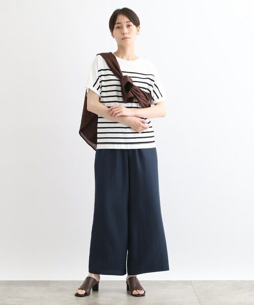 INDIVI / インディヴィ パンツ | 【洗える／SETUP可能／ワッシャー素材】ギャザーワイドパンツ | 詳細7