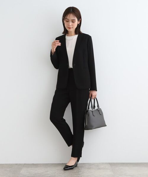 INDIVI / インディヴィ パンツ | 【洗える/定番スーツ】ストレッチタックテーパードパンツ | 詳細4