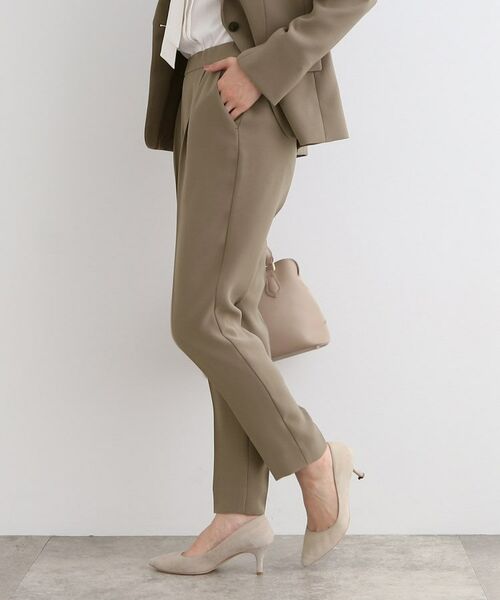 INDIVI / インディヴィ パンツ | 【洗える/定番スーツ】ストレッチタックテーパードパンツ | 詳細6