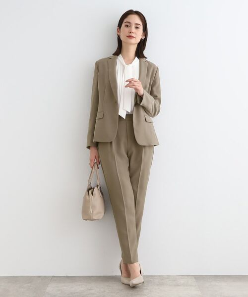 INDIVI / インディヴィ パンツ | 【洗える/定番スーツ】ストレッチタックテーパードパンツ | 詳細8