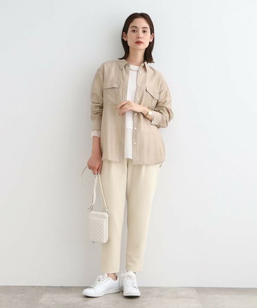 INDIVI / インディヴィ パンツ | 【洗える】タックテーパードパンツ | 詳細8