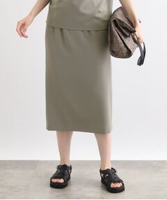 INDIVI / インディヴィ スカート | 【洗える／SETUP可能／ウエストゴム】ストレートラインスカート