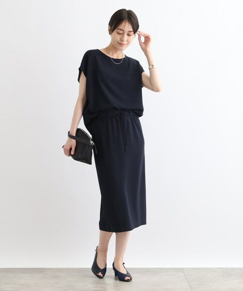 INDIVI / インディヴィ スカート | 【洗える/SETUP可能/ウエストゴム】ストレートラインスカート | 詳細3